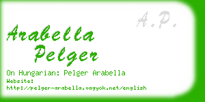 arabella pelger business card